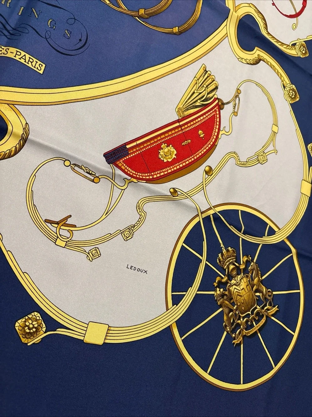 Hermes Paris 100% Silk Scarf